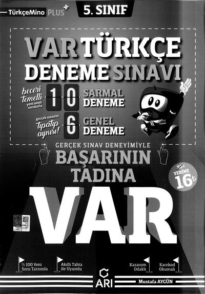 VAR TÜRKÇE DENEME SINAVI Zeta Fotokopi