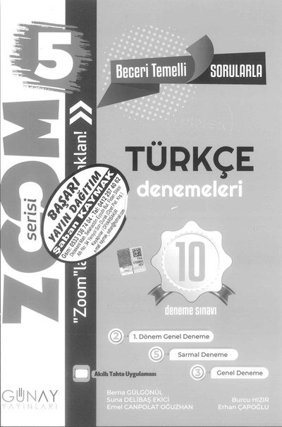 TÜRKÇE DENEMELERİ 10 DENEME SINAVI