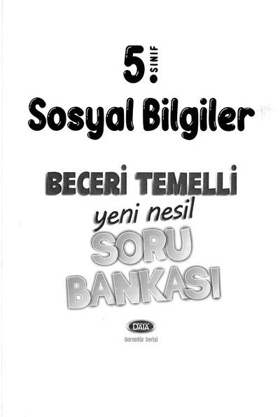 SOSYAL BİLGİLER BECERİ TEMELLİ SORU BANKASI Zeta Fotokopi