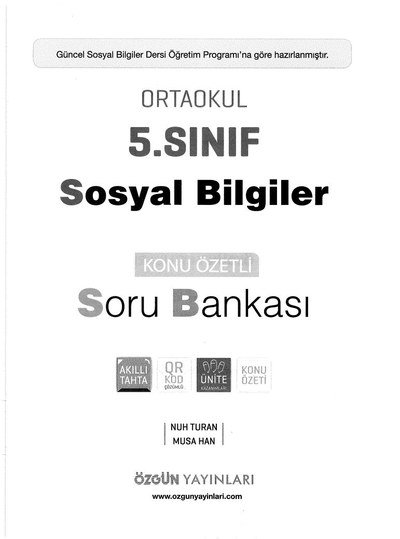 SOSYAL BİLGİLER KONU ÖZETLİ SORU BANKASI Zeta Fotokopi