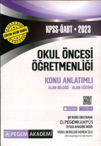 OKUL ÖNCESİ ÖĞRETMENLİĞİ KONU ANLATIMLI ALAN BİLGİSİ-ALAN EĞİTİMİ