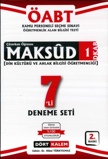 MAKSUD 1 DİKAB 7'Lİ DENEME SETİ Zeta Fotokopi