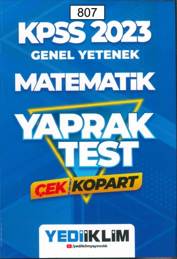 MATEMATİK ÇEK KOPART YAPRAK TEST Zeta Fotokopi