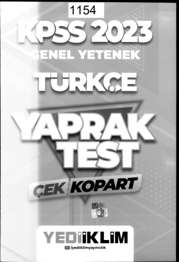 TÜRKÇE ÇEK KOPART YAPRAK TEST Zeta Fotokopi