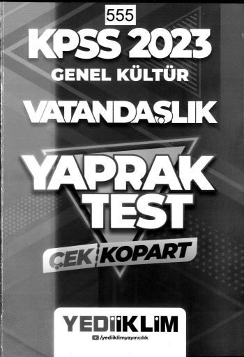 VATANDAŞLIK ÇEK KOPART YAPRAK TEST Zeta Fotokopi