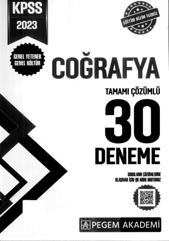 COĞRAFYA 30 DENEME TAMAMI ÇÖZÜMLÜ Zeta Fotokopi