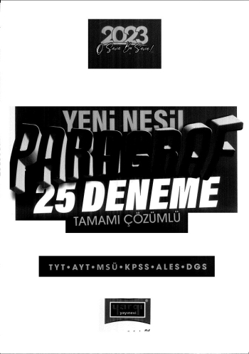 YENİ NESİL PARAGRAF 25 DENEME ÇÖZÜÖMLÜ Zeta Fotokopi