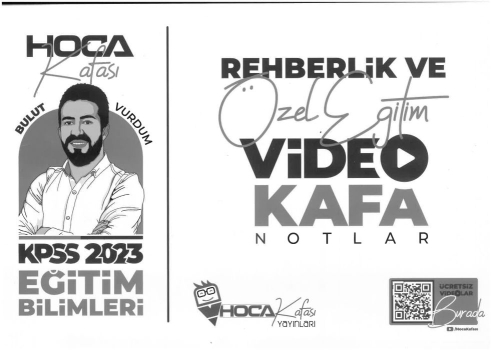 ÖZEL EĞİTİM VİDEO KAFA NOTLAR Zeta Fotokopi