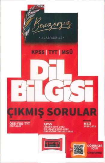 KLAS SERİSİ DİL BİLGİSİ ÇIKMIŞ SORULAR (KPSS-TYT-MSÜ) 2007-2022 Zeta Fotokopi