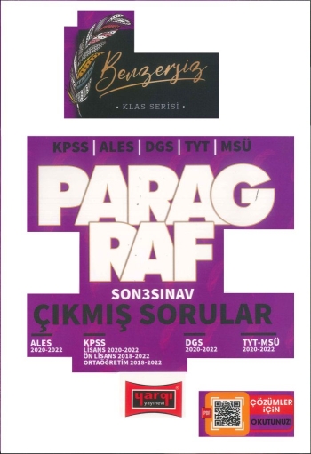 KLAS SERİSİ PARAGRAF ÇIKMIŞ SORULAR (ALES-DGS-KPSS-TYT-MSÜ) Zeta Fotokopi