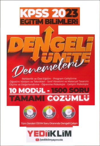 DENGELİ ÜNİTE DENEMELERİ 1500 SORU TAMAMI ÇÖZÜMLÜ SORU BANKASI (10 MODÜL) Zeta Fotokopi