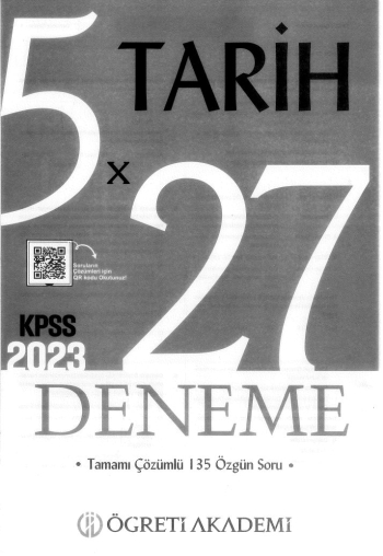 TARİH 5*27 DENEME ÇÖZÜMLÜ