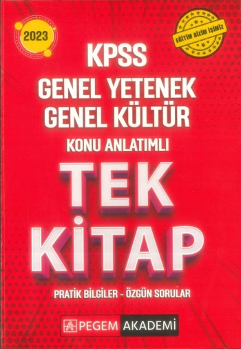 KONU ANLATIMLI TEK KİTAP