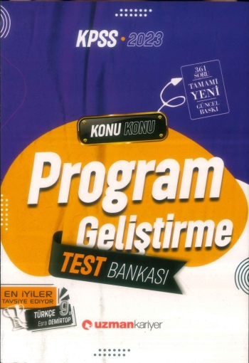 PROGRAM GELİŞTİRME TEST BANKASI KONU KONU Zeta Fotokopi