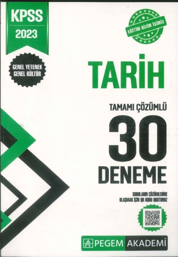 TARİH TAMAMI ÇÖZÜMLÜ 30 DENEME Zeta Fotokopi