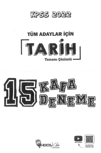 TÜM ADAYLAR İÇİN TARİH TAMAMI ÇÖZÜMLÜ 15 KAFA DENEME Zeta Fotokopi