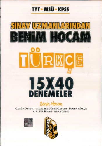 SINAV UZMANLARINDAN TÜRKÇE 15*40 DENEMELER