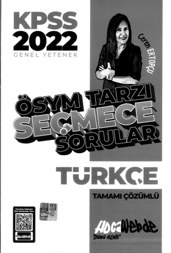 ÖSYM TARZI SEÇMECE TÜRKÇE SORULAR ÇÖZÜMLÜ