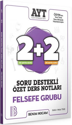 AYT Felsefe Grubu 2+2 Soru Destekli Özet Ders Notları Zeta Fotokopi