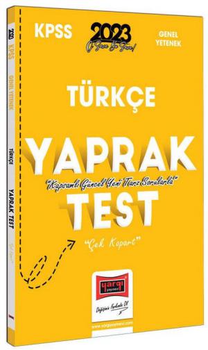 Türkçe Çek Kopart Yaprak Test Zeta Fotokopi