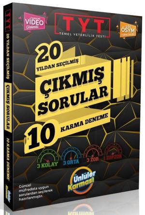 TYT Genel 20 Yıldan Seçilmiş Çıkmış Sorular 10 Karma Deneme Zeta Fotokopi