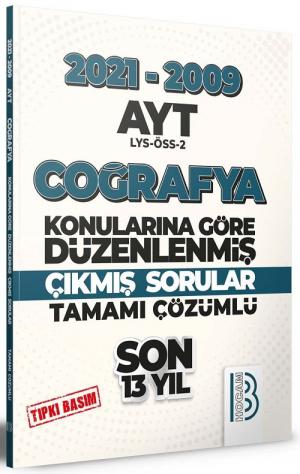 AYT Coğrafya Son 13 Yıl Tıpkı Basım Konularına Göre Düzenlenmiş Tamamı Çözümlü Çıkmış Sorular 2009-2021 Zeta Fotokopi
