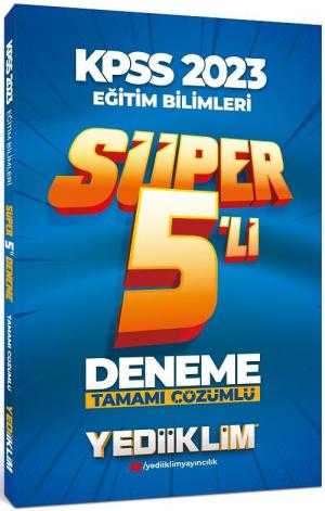 Eğitim Bilimleri Tamamı Çözümlü Süper 5`li Deneme Zeta Fotokopi