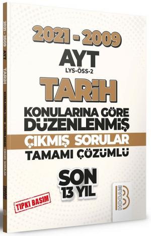 AYT Tarih Son 13 Yıl Tıpkı Basım Konularına Göre Düzenlenmiş Tamamı Çözümlü Çıkmış Sorular 2009-2021 Zeta Fotokopi