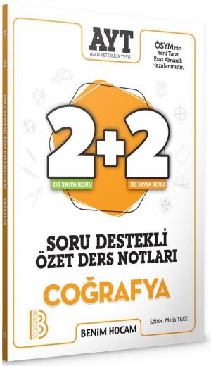 AYT Coğrafya 2+2 Soru Destekli Özet Ders Notları Zeta Fotokopi