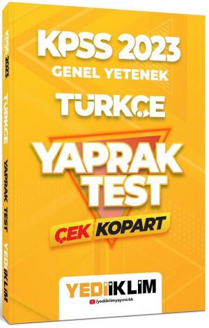 Türkçe Çek Kopart Yaprak Test Zeta Fotokopi