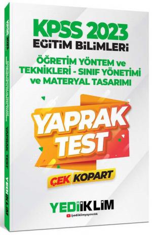 Öğretim Yöntem ve Teknikleri Sınıf Yönetimi Materyal Tasarımı Yaprak Test Çek Kopart Zeta Fotokopi