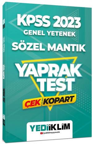 Genel Yetenek Sözel Mantık Çek Kopart Yaprak Test Zeta Fotokopi