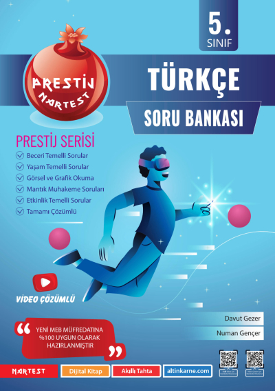 5. Sınıf Prestij Türkçe Soru Bankası Nartest Yayınevi Zeta Fotokopi
