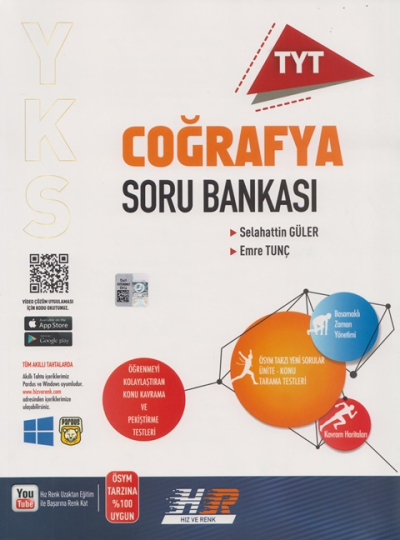 TYT Coğrafya Soru Bankası Hız ve Renk Yayınları Zeta Fotokopi