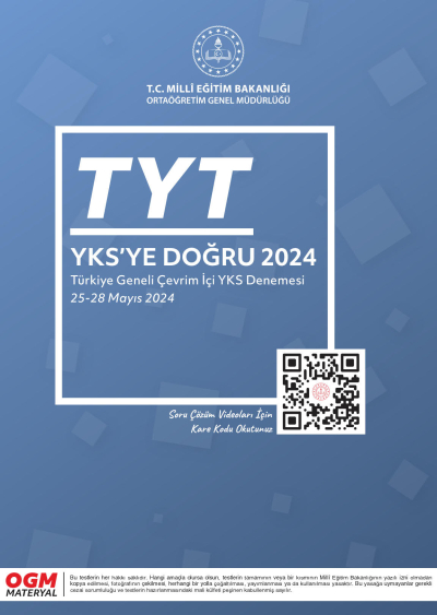 TYT YKS'ye Doğru 2024 Zeta Fotokopi