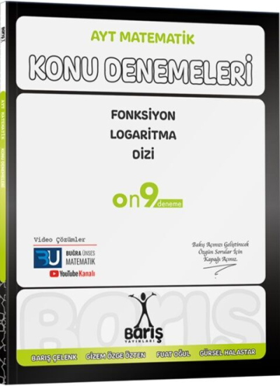 AYT Matematik Fonksiyon Logaritma Dizi Konu Denemeleri Barış Yayınları Zeta Fotokopi