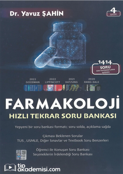 Farmakoloji Hızı Tekrar Soru Bankası Tıp Akademisi