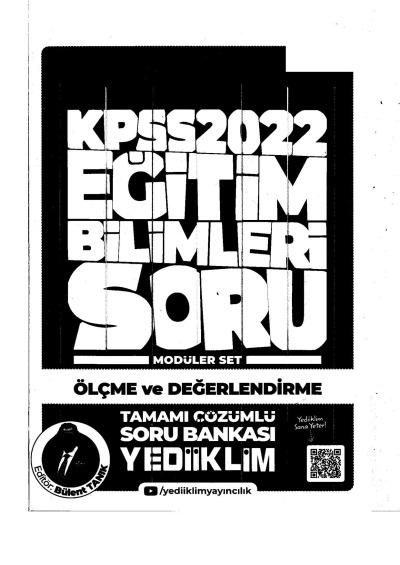 2022 KPSS Ölçme ve Değerlendirme Soru Bankası Modüler Set Zeta Fotokopi
