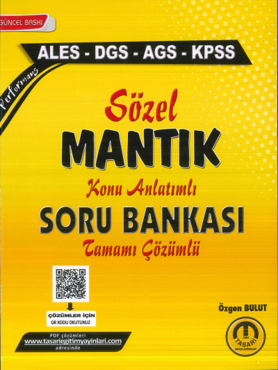 2025 Tüm Sınavlar Sözel Mantık Soru Bankası Tasarı Eğitim Yayınları Zeta Fotokopi