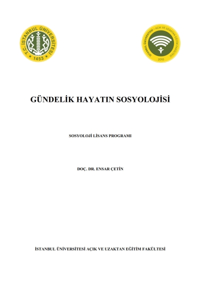 Gündelik Hayatın Sosyolojisi Zeta Fotokopi