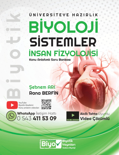 TYT AYT Biyoloji Sistemler İnsan Fizyolojisi Konu Anlatımlı Soru Bankası Biyotik Yayınları Zeta Fotokopi