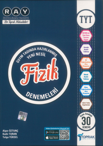 TYT Fizik RAY Konu Analizli 30 Deneme Toprak Yayıncılık Zeta Fotokopi