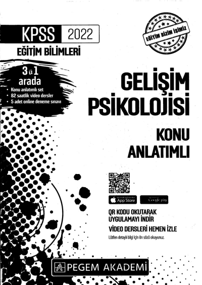 2022 KPSS Eğitim Bilimleri GELİŞİM PSİKOLOJİSİ KONU ANLATIM Zeta Fotokopi