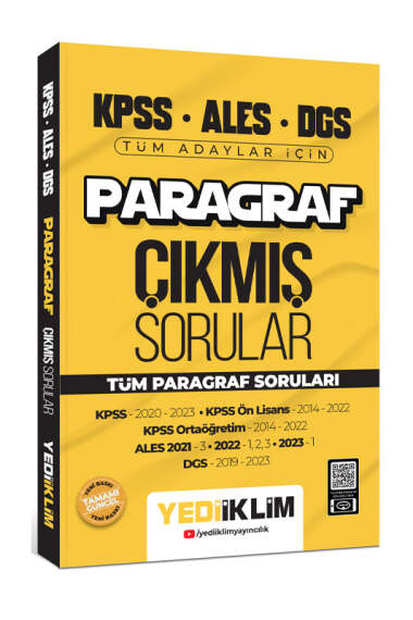 2024 KPSS ALES DGS Paragraf Konularına Göre Tamamı Çözümlü Çıkmış Sorular Zeta Fotokopi