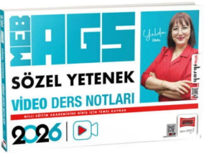2026 MEB-AGS Öğretmen Adayları İçin Sözel Yetenek Video Ders Notları Yargı Yayınevi Zeta Fotokopi