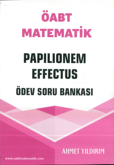ÖABT Matematik Papilionem Effectus Ödev Soru Bankası Ahmet Yıldırım Zeta Fotokopi