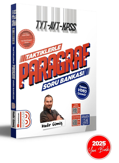 TYT - AYT - KPSS Taktiklerle Paragraf Tamamı Video Çözümlü Soru Bankası Benim Hocam Yayınları Zeta Fotokopi