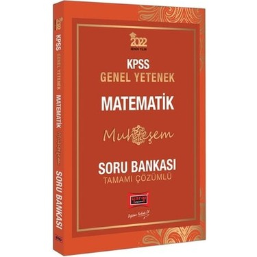 2022 KPSS Genel Yetenek Genel Kültür MUHTEŞEM MATEMATİK Soru Bankası  Zeta Fotokopi