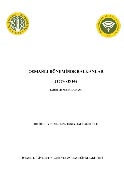 Osmanlı Döneminde Balkanlar (1774-1914) Zeta Fotokopi
