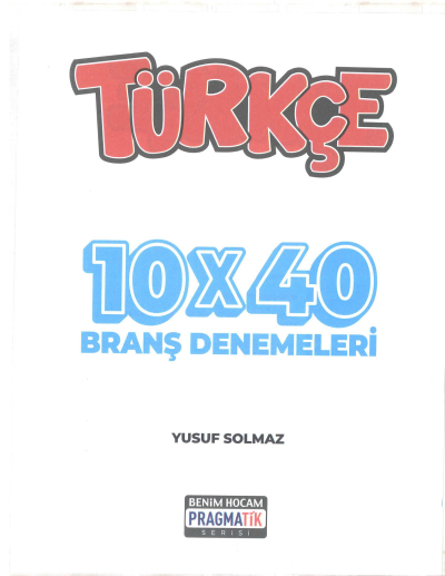 TYT Çevir Matematik 10 Deneme Çevir Türkçe 10 Deneme Pragmatik Serisi
